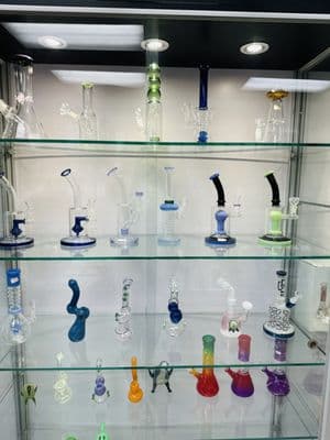 Glass display section